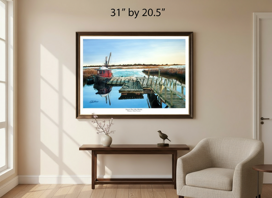 Sunrise Over Ms. Burdette in wide landscape format